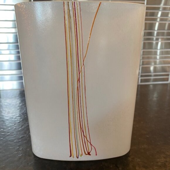 Kosta Boda Vintage Signed Swedish Art Glass Rainbow Vase